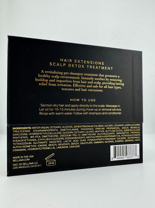 Bellami Professional Scalp Detox Treatment Hair Extensions 12 x 14.5ml NEW Set