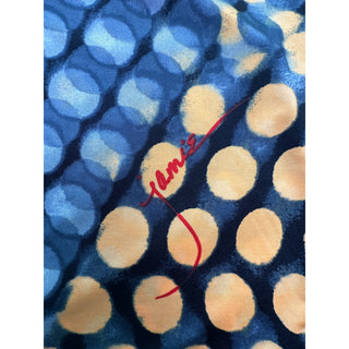 Jamie Sadock Women's Golf Polo Shirt Abstract Dot Print 1/4 Zip Short Sleeve