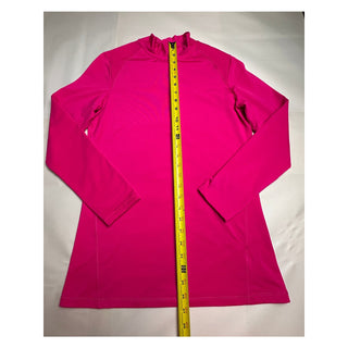 Layer 8 Performance Womens L Hot Pink Qwick Dry Mock Neck Long Sleeve Active Top