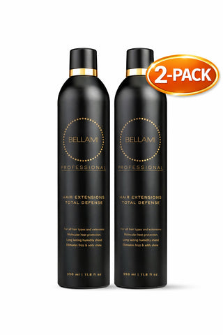 Bellami Total Defense Heat Protectant Spray 11.8oz 2-Pack Anti Frizz Extension