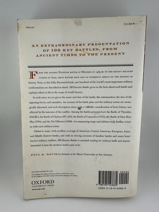 100 Decisive Battles From Ancient Times to Present – Paul K. Davis