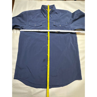 Ariat Rebar Men's Navy Short Sleeve Button-Up Work Shirt M