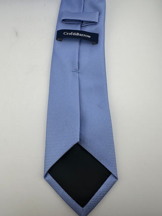Croft & Barrow Light Blue Solid Textured Polyester Tie