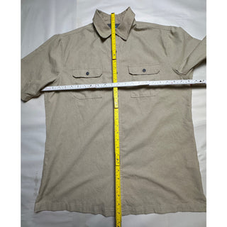 Croft & Barrow Quick Dry Men's Medium Tan Short Sleeve Button Shirt
