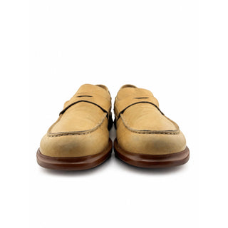 To Boot New York Adam Derrick Mens 9 Beige Leather Penny Loafers Made Italy EU42