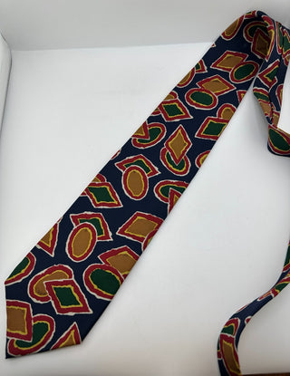 Vintage Ferrell Reed for Nordstrom Silk Abstract Geometric Necktie USA 56"