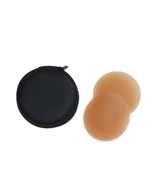 10 Pack Nipple Covers Reusable Adhesive Pasties w/ Black Zip Case Invisible Bra
