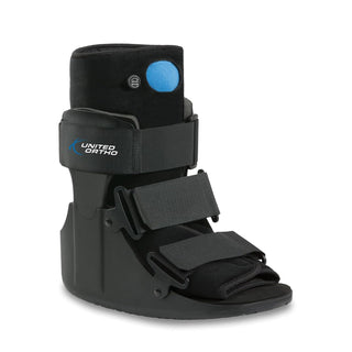 United Ortho Short Air CAM Walker Fracture Boot Small Black Pneumatic Walking Boot