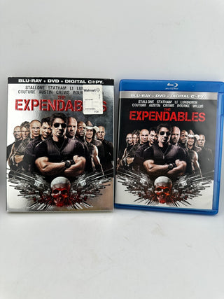 The Expendables Blu-ray DVD 3-Disc Combo Slipcover Stallone Statham No Digital