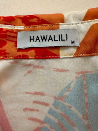 Hawalili Men's Medium Multicolor Short Sleeve Button-Up Camp