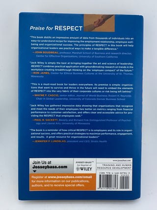 RESPECT Jack Wiley Brenda Kowske NEW Hardcover Leadership