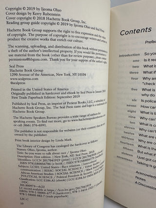 So You Want to Talk About Race Ijeoma Oluo Paperback NYT Bestseller