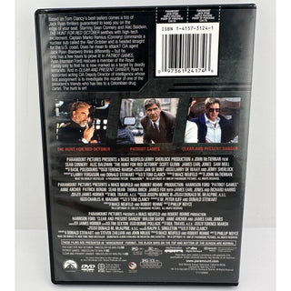Jack Ryan Triple Feature DVD Hunt Red October Patriot Games Clear Present Danger
