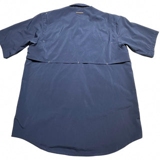 Ariat Rebar Men's Navy Short Sleeve Button-Up Work Shirt M