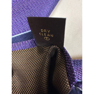 Tasso Elba Men's Purple Stripe Self Tied Classic 100% Silk Tie 58"