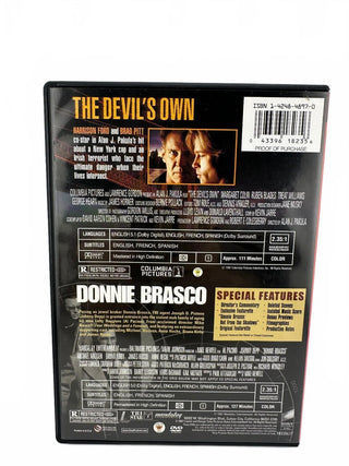The Devil's Own & Donnie Brasco Double Feature DVD - Columbia Pictures, VeryGood