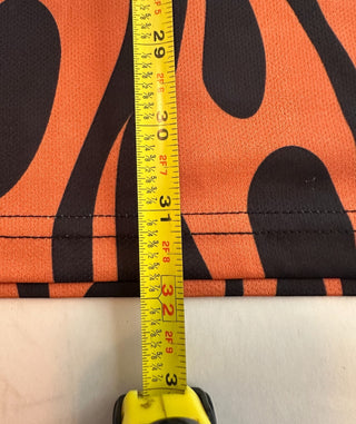 ReadyGOLF Men's Medium Black and Orange Flame Print Golf