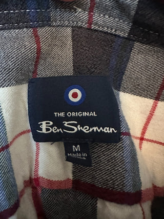 Ben Sherman Men's Medium Plaid Button-Up Shirt