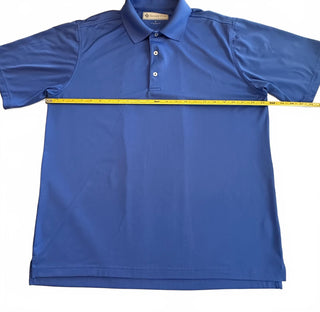 Donald Ross Men's Medium Blue Polo Shirt Classic Casual Golf