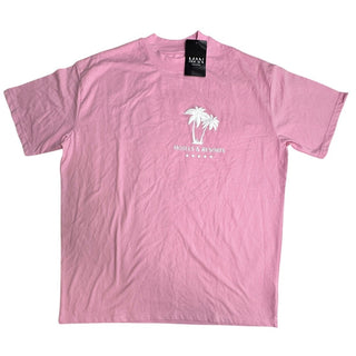 boohooMAN Pink Hotels & Resorts Graphic T-Shirt Medium