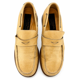 To Boot New York Adam Derrick Mens 9 Beige Leather Penny Loafers Made Italy EU42