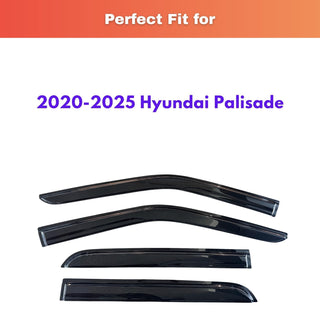 2020-2025 Hyundai Palisade Window Visors Rain Guards Vent Deflectors 4PC