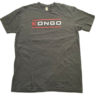 Kongo Logo T-Shirt Men’s M Black Red White Graphic Tee Next Level Cotton Blend