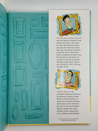 Dr. Seuss Horse Museum Hardcover 2019 First Edition Illustrated by Andrew Joyner