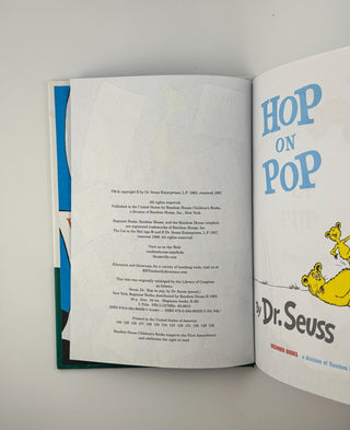 📚 Hop on Pop by Dr. Seuss (50th Anniversary Edition, Hardcover) Beginner Books