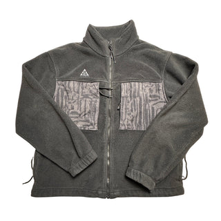Nike ACG Men's Fleece Jacket Size Small Charcoal Gray Zipper
