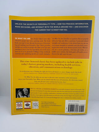 Do What You Are Tieger Barron 2007 4th Edition Paperback