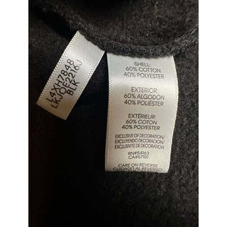Karl Lagerfeld Paris Black Cotton Sweatshirt Rhinestone M