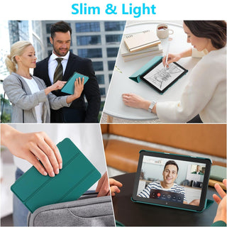 Lainergie Amazon Fire HD 8 Tablet Case 2024 2022 2020 Emerald Auto Wake Stand