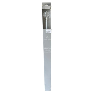 Nanette Lepore Crystal Ball Drapery Curtain Rod 28-48" Silver 3/4"