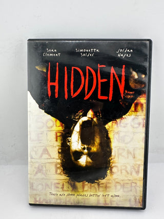 Hidden DVD 2012 Horror Thriller Not Rated Sean Clement Film