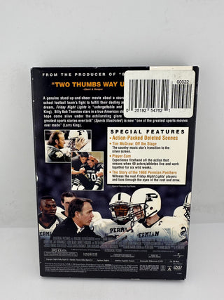 Friday Night Lights DVD Widescreen Bonus Disc Football Drama