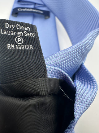 Croft & Barrow Light Blue Solid Textured Polyester Tie