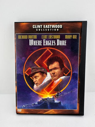 Where Eagles Dare DVD - Richard Burton, Clint Eastwood, Mary Ure - War Thriller