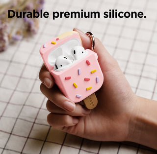 3-Pack elago Ice Cream AirPods Case Gen 1 2 Cover Shockproof Silicone w Keychain