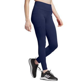 adidas Women’s 7/8 Leggings High Rise Navy Blue Workout w Pocket XL