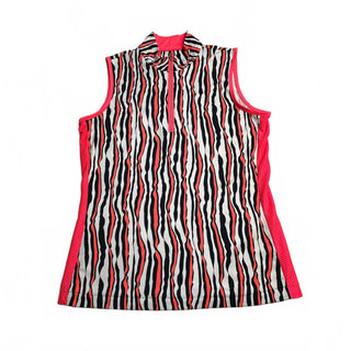 Tail Women's Pink Black Abstract Outfit Sleeveless Golf Polo