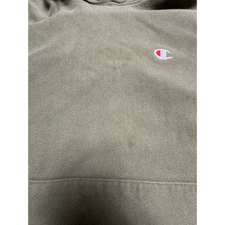 Champion Reverse Weave Olive Green Hoodie Large