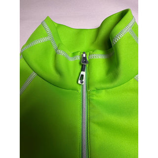 Sunice Women's M Golf Pullover 1/4 Zip Waterville 1889 Lime Green Athletic