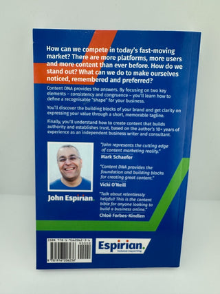 Content DNA by John Espirian (2020 Paperback) Marketing & Branding Book