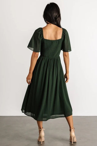 Baltic Born Colette Sweetheart Midi Dress Evergreen Size M Medium Wedding