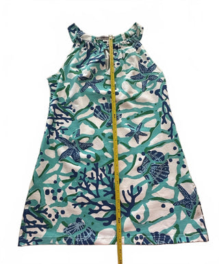 Barbara Gerwit Small Sea Life Print Sleeveless Beach Dress
