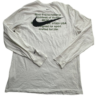 Nike Double Swoosh Goddess of Victory Long Sleeve T-Shirt White Men’s Large L