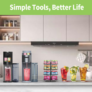 AiSmile Ninja Thirsti Flavor Pod Holder 24 Pods 4-Tier 360° Rotating Organizer