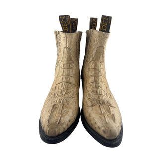 Denver Boots 7.5-8 Croc Embossed Cowhide Leather Western Ankle Boots Mexico