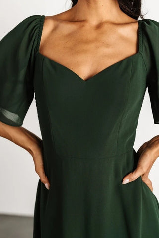 Baltic Born Colette Sweetheart Midi Dress Evergreen Size M Medium Wedding